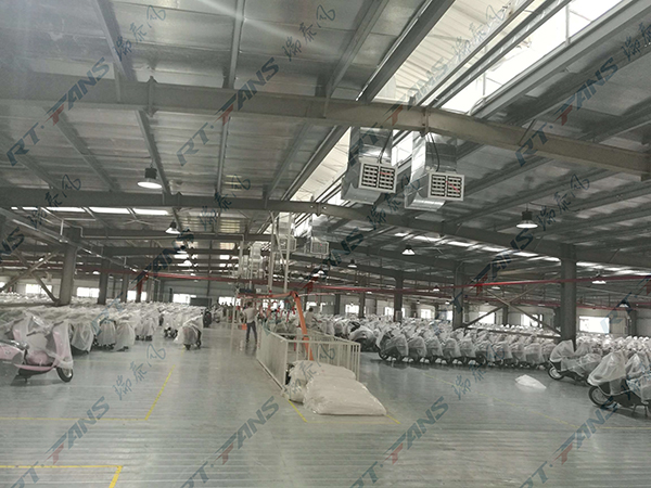 摩托車(chē)、電動(dòng)車(chē)廠(chǎng)降溫方案