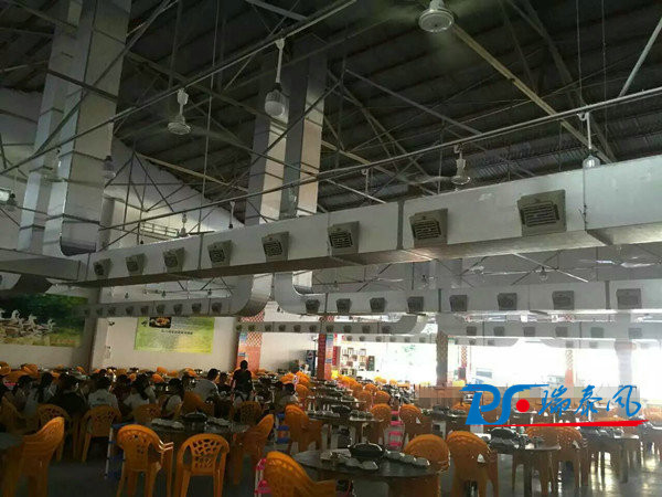 餐廳降溫解決方案——安裝潤東方環(huán)?？照{(diào)圖片